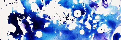 Obraz umělecká modrá abstrakce