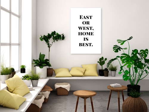 Obraz - Home Is Best (1 Part) Vertical