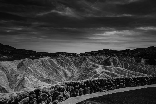 Tapeta Death Valley černobílém provedení