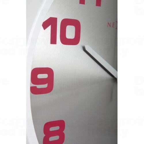 Designové nástěnné hodiny 3053wi Nextime Dash white 35cm