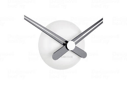Designové nástěnné hodiny 5838WH Karlsson white 44cm