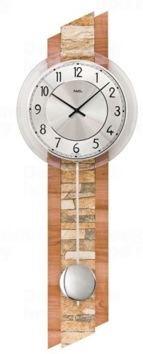 Kyvadlové nástěnné hodiny 7424 AMS 67cm