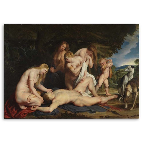 Obraz na plátně REPRODUKCE Adonisova smrt - P. Rubens