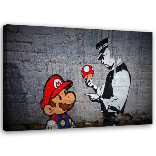 Obraz na plátně Banksy Super Mario