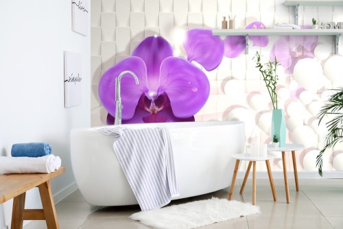 Tapeta abstratní fialová orchidej