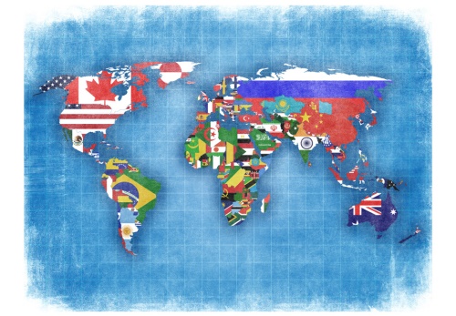 Fototapeta - Flags of countries