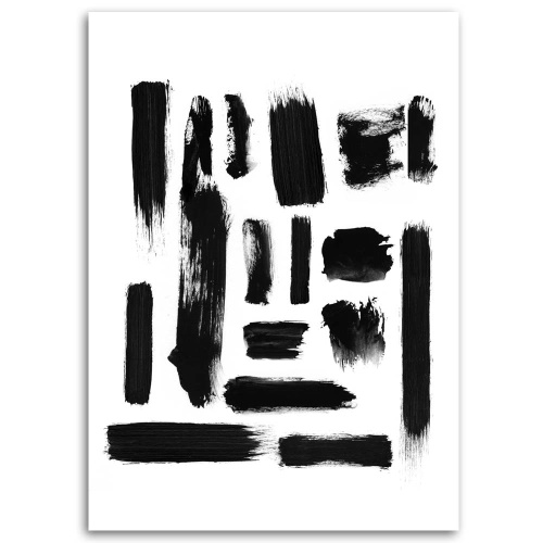 Obraz na plátně Abstrakce Černobílá
