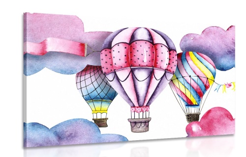 Obraz akvarelové balónky