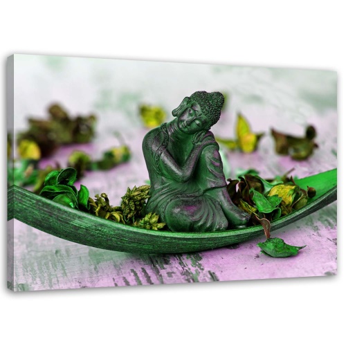 Obraz na plátně Buddha Indie Náboženství Zelená