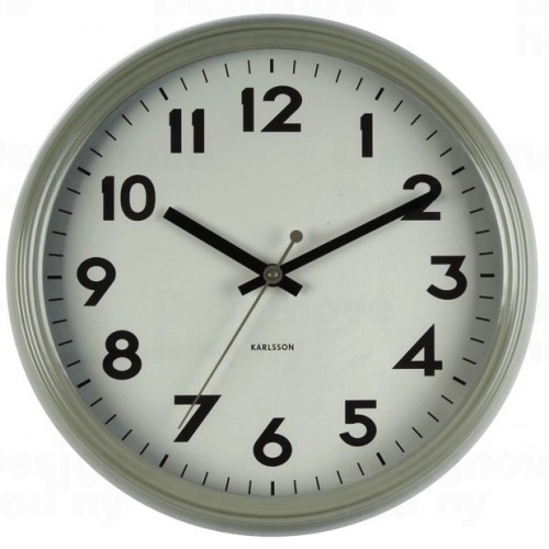 Designové nástěnné hodiny 5610GY Karlsson 38cm