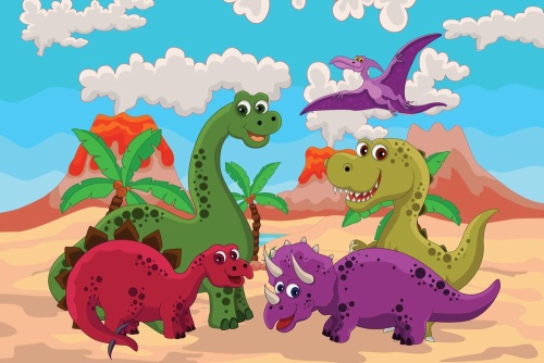 Obraz svět dinosaurů