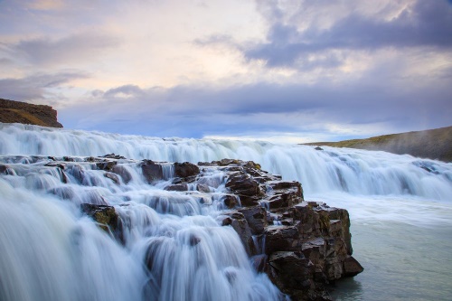 Samolepící fototapeta vodopády na Islandu