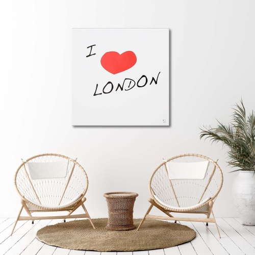 Obraz na plátně I Love London Heart