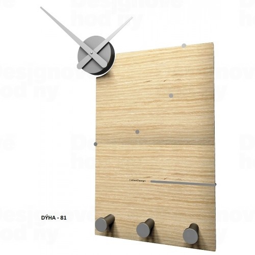 Designové hodiny 10-130n natur CalleaDesign Oscar 66cm