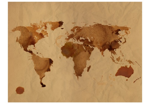 Fototapeta - Tea map of the World