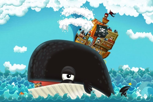 Tapeta velryba v moři