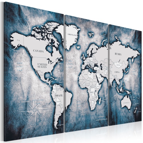 Obraz - World Map: Ink Triptych