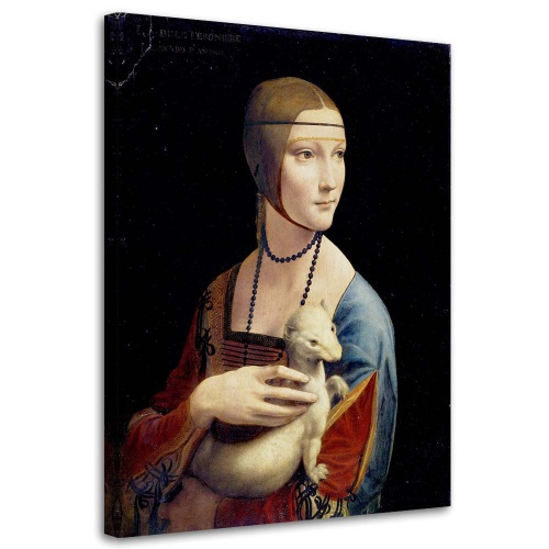 Obraz na plátně REPRODUKCE Dáma s Hermionou - Da Vinci