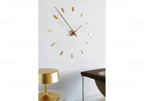 Designové nástěnné hodiny Nomon Tacon 12N Gold 100cm