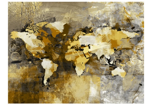 Fototapeta - Umělecké mapa světa