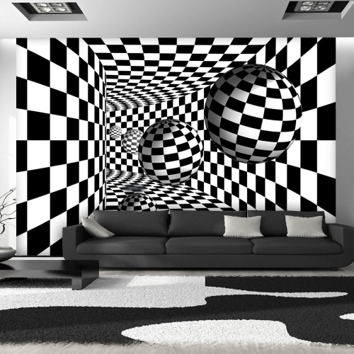 Fototapeta - Black & White Corridor