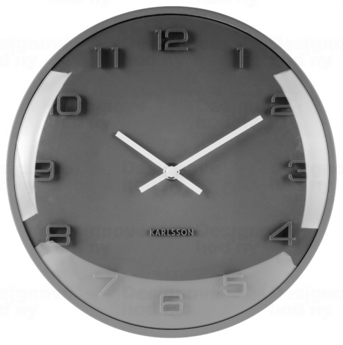 Designové nástěnné hodiny 5649GY Karlsson 25cm