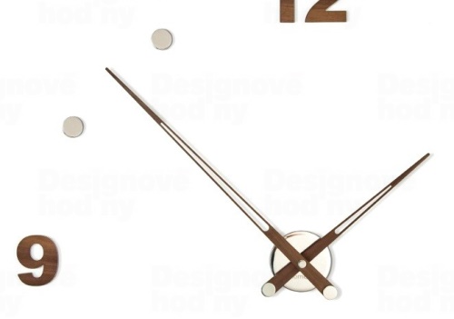 Designové nástěnné hodiny Nomon Axioma Walnut 105cm