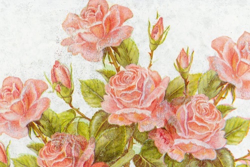 Obraz vintage kytice růží