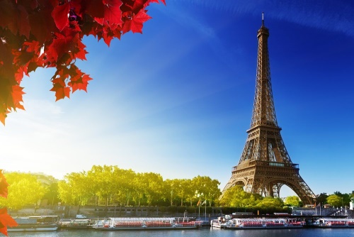 Obraz podzimní Paříž