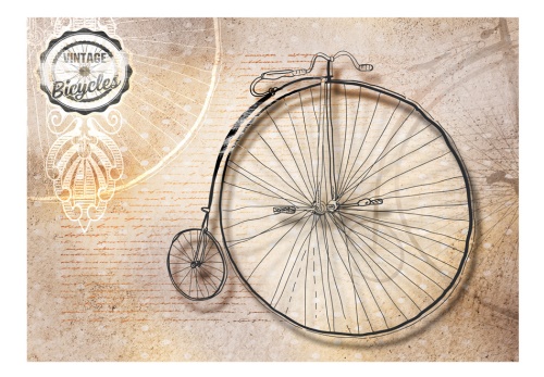 Fototapeta - Vintage bicycles - sepia