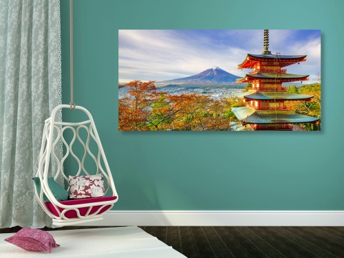 Obraz výhled na Chureito Pagoda a horu Fuji