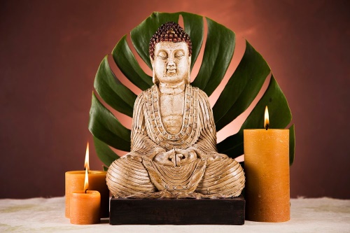 Samolepící fototapeta Buddha s relaxačním zátiším