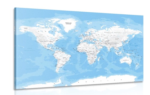 Obraz stylová mapa světa
