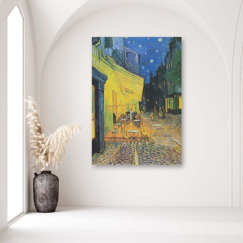 Obraz na plátně, REPRODUCTION Kavárna Terasa v noci Van Gogh