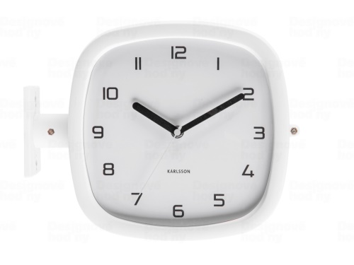 Designové oboustranné nástěnné hodiny 5831WH Karlsson 29cm