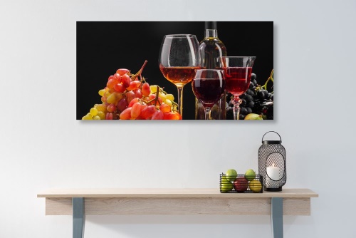 Obraz italské víno a hrozny