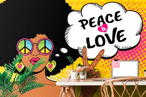 Tapeta život v míru - PEACE & LOVE