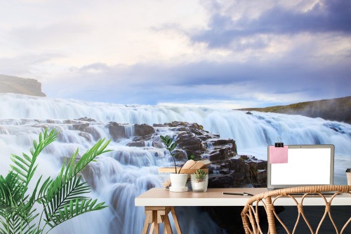 Samolepící fototapeta vodopády na Islandu