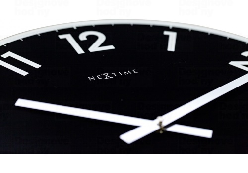 Designové nástěnné hodiny 8190zw Nextime Reflect 43cm