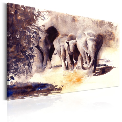 Obraz - Watercolour Elephants