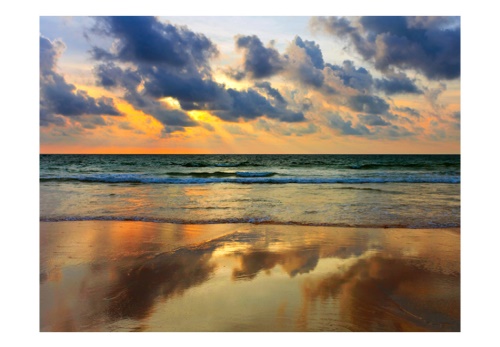 Fototapeta - Colorful sunset over the sea