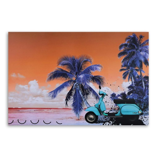 Obraz na plátně Palm Scooter Beach