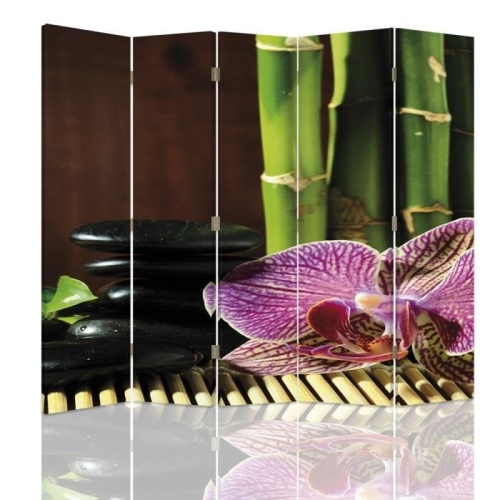 Ozdobný paraván Orchidejové bambusové kameny