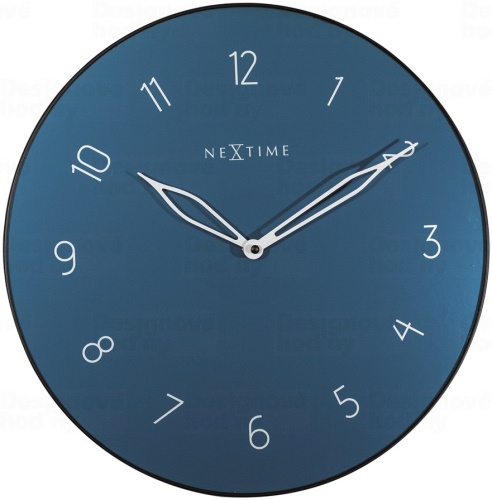Designové nástěnné hodiny 8193bl Nextime Carousel 40cm
