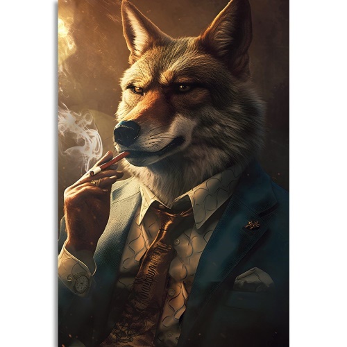 Obraz zvířecí gangster vlk