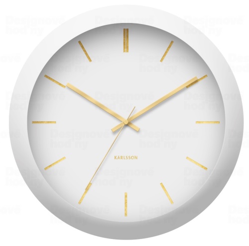 Designové nástěnné hodiny 5840WH Karlsson 40cm