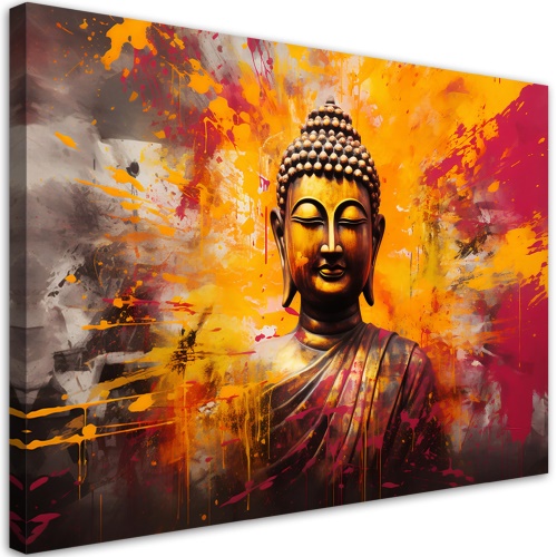Obraz na plátně, abstraktní buddha