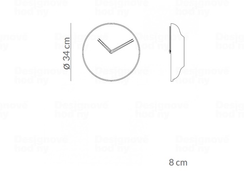 Designové nástěnné hodiny Nomon Jazz G 34cm