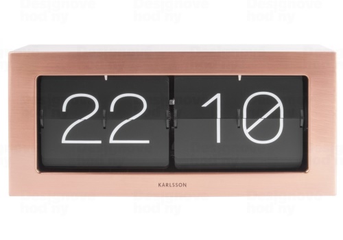 Designové nástěnné/stolní překlápěcí hodiny 5642CO Karlsson 37cm
