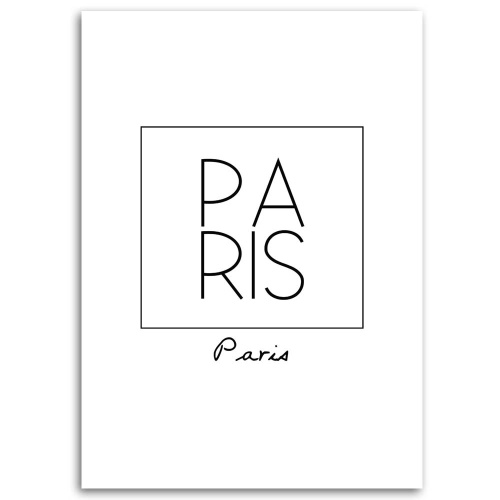 Obraz na plátně, Titulky Paris